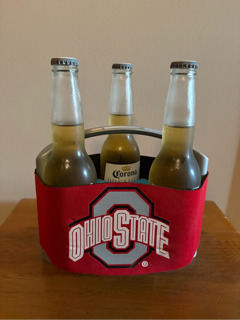 Ohio State Red 6 Bottle Caddy - Collegiate Topperscot Cool Six Cooler